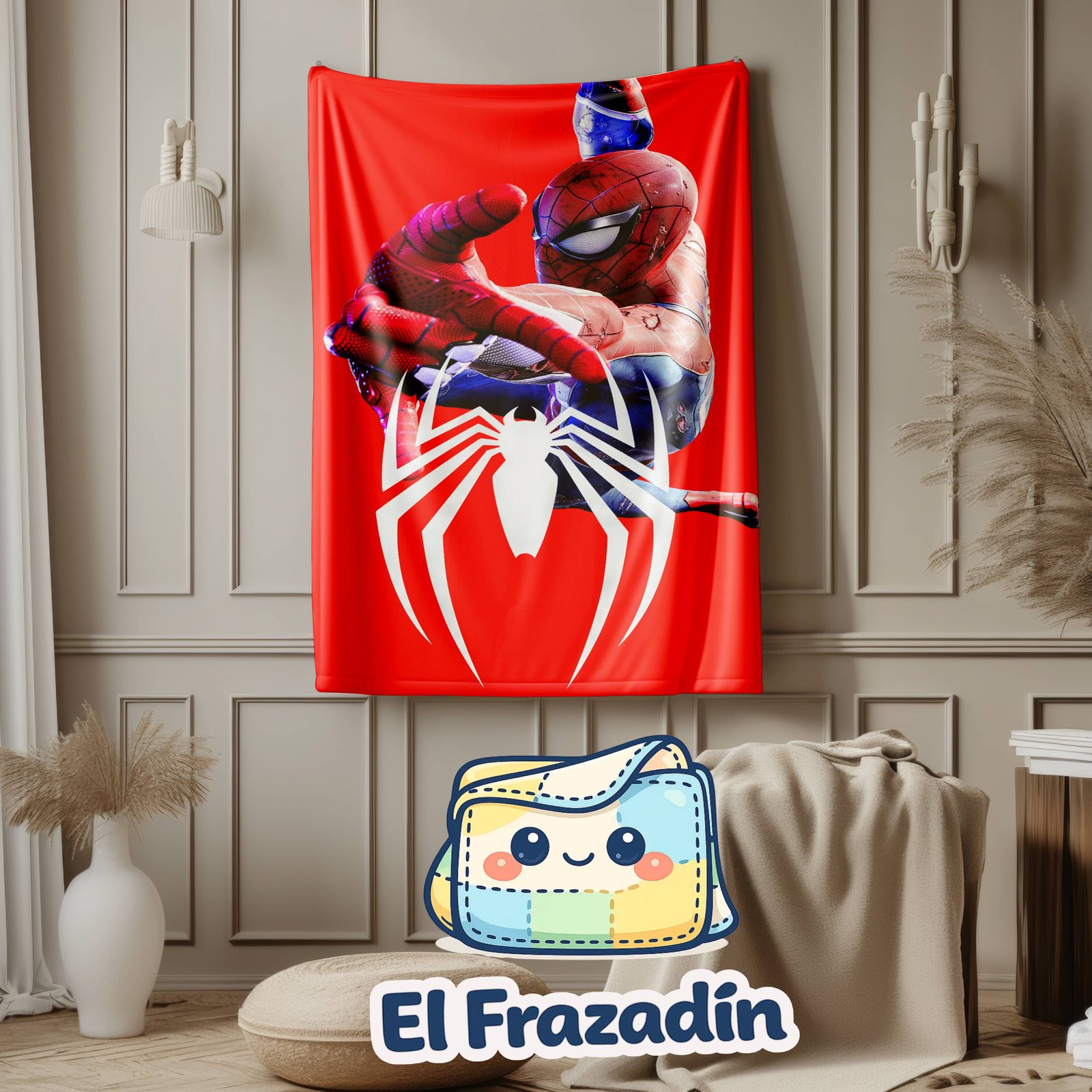 FRAZADA SPIDERMAN