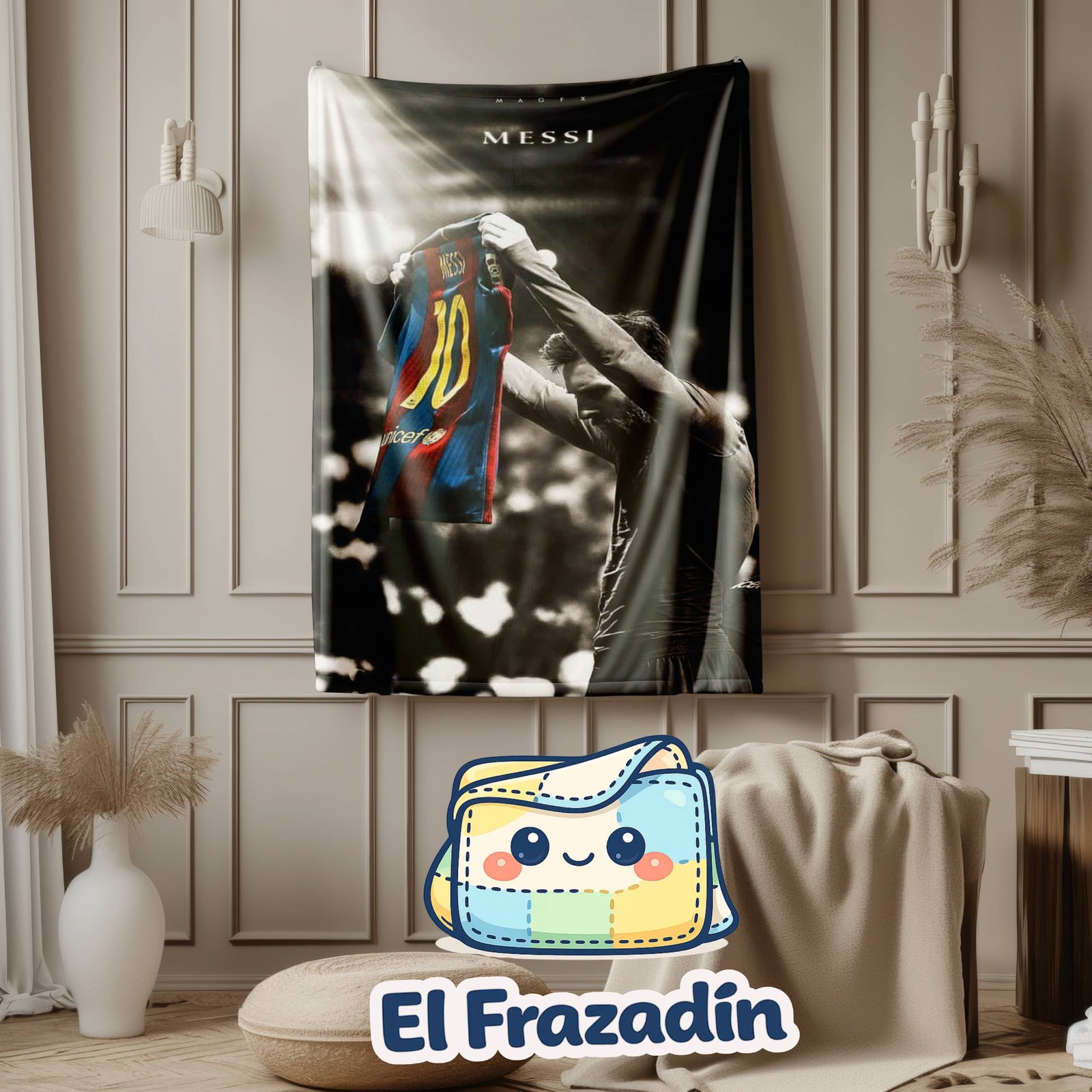 FRAZADA  MESSI